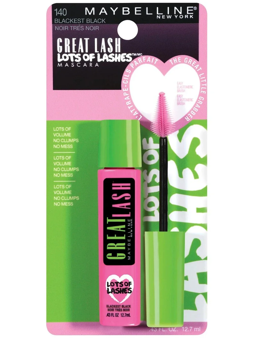 Maybelline Great Lash Lots Of Lashes Mascara - 140 Blackest Black